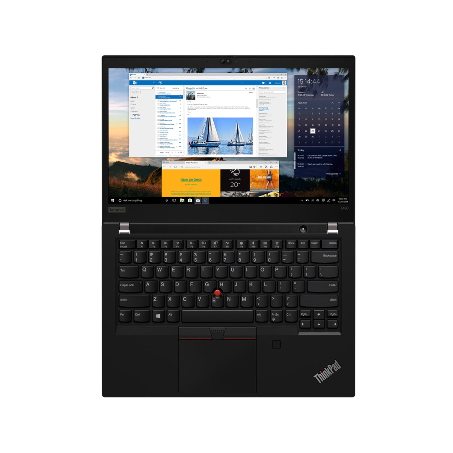 Ultrabook Lenovo ThinkPad T490 14" - Intel Core i7 8665U | 16 Go de RAM | SSD 512 Go | Windows 11 Pro - (Remis à neuf)