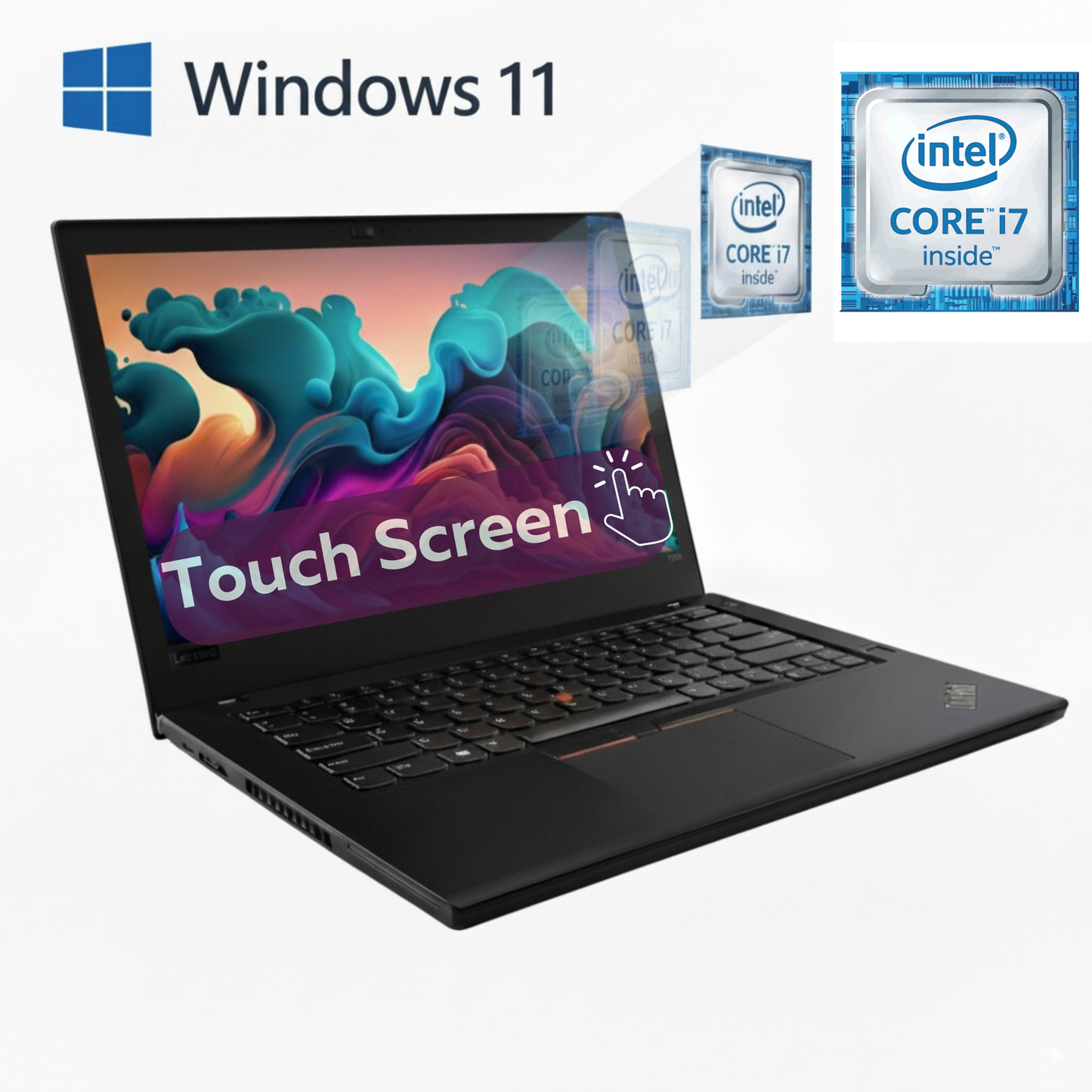 Lenovo ThinkPad T480 14" FHD (Touch Screen) Ultrabook - Intel Core i7 8665U | 16GB RAM | 256GB SSD | Windows 11 Pro - (Refurbished)
