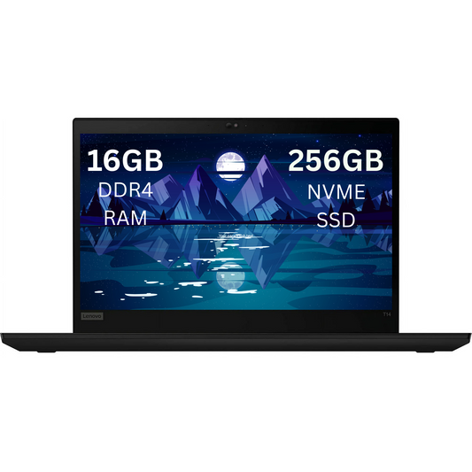 Lenovo ThinkPad T14 14" Ultrabook - Intel Core i5 10th Gen | 16GB RAM | 256GB SSD | Windows 11 Pro - (Refurbished)