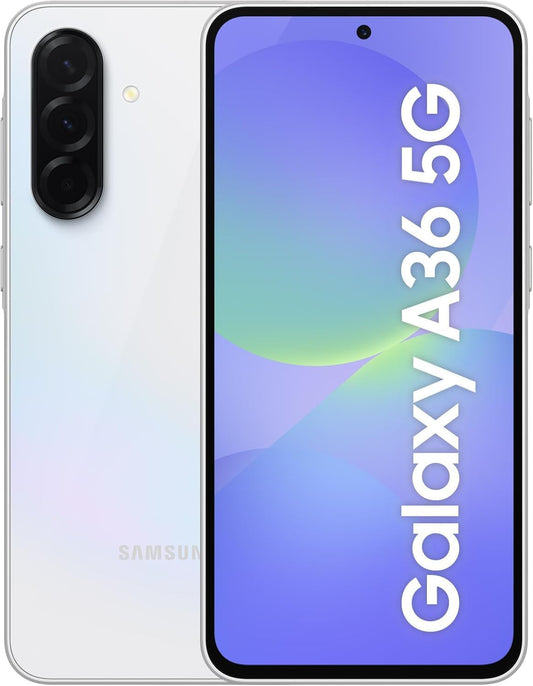Samsung Galaxy A36 5G - 2025 (Awesome White) 128GB Storage , 6GB RAM - Unlocked AI Smartphone