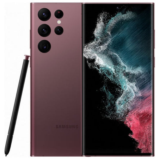 Samsung Galaxy S22 Ultra 5G SM-S9080 Dual SIM 256GB, Burgundy (Global)